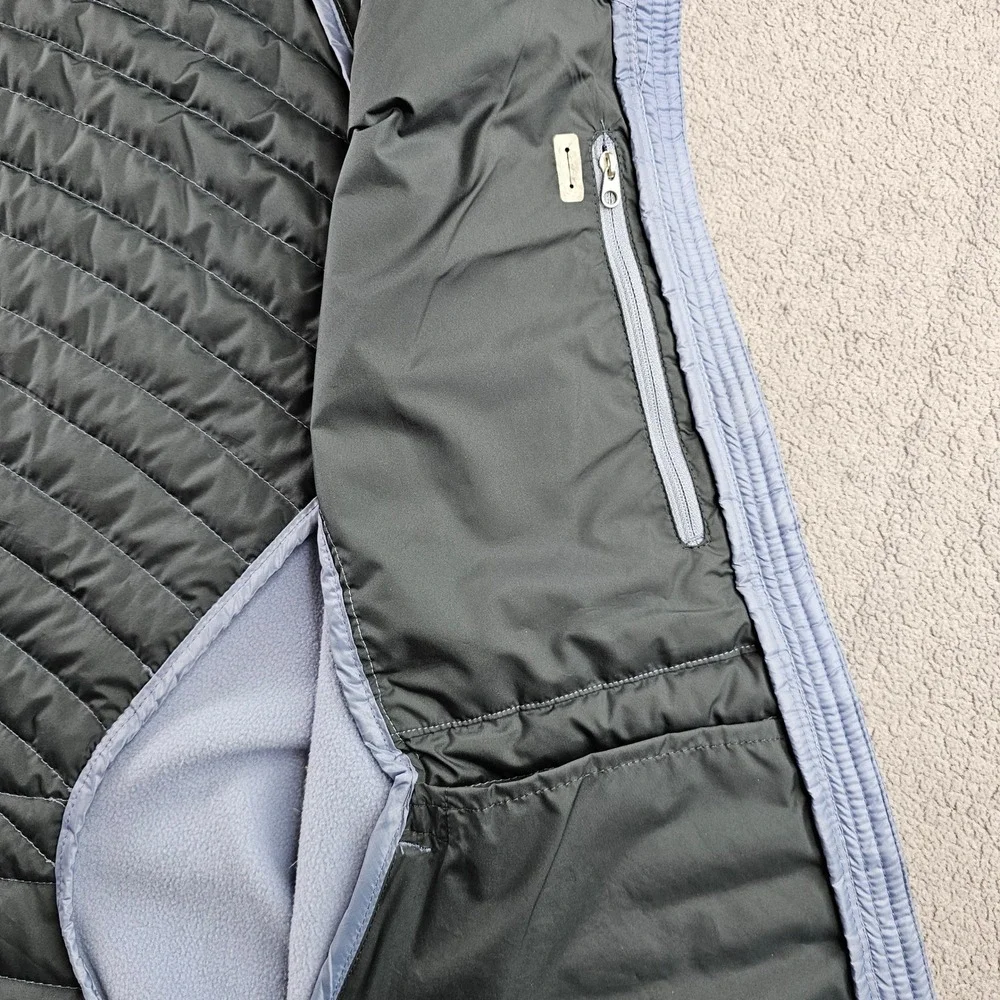 Eddie Bauer Puffer Vest Women XL Light Purple First Ascent Storm Down 800 Zip-Up